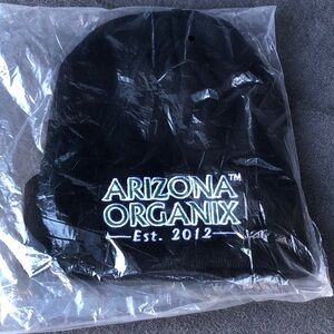 Arizona Organix Embroidered Black Beanie 420 friendly